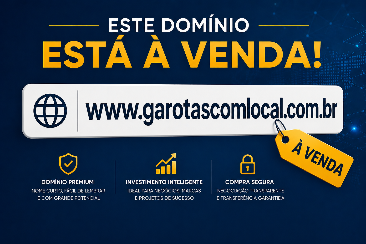 Domínio à venda - garotascomlocal.com.br